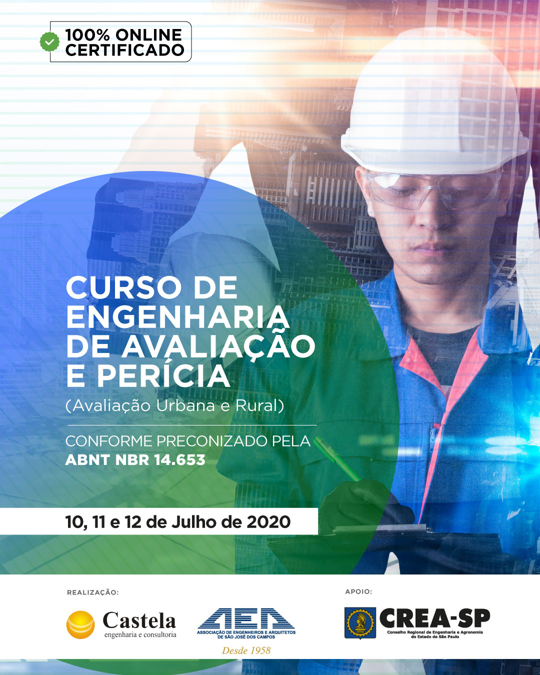 Curso Presencial – Engenharia de Avaliações e Perícias Judiciais (26/08 a  25/11)